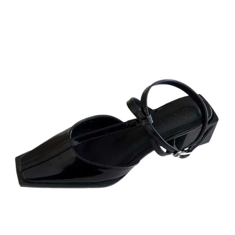 1678081255148_542479.jpg Miting 2023 Spring Summer New Women's Low Heel Square Toe Sandals with Strap and Chunky Heel