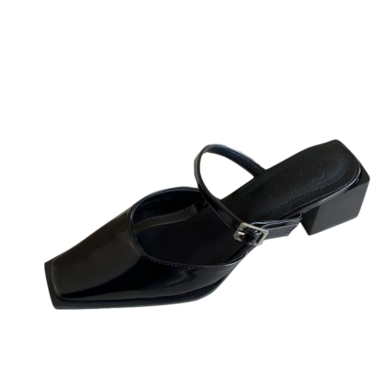 1678086628932_142292.jpg Women's Pointed Toe Sandals 2023 Summer New Fashion French Fairy Style Mid Heel One-Strap Shoes