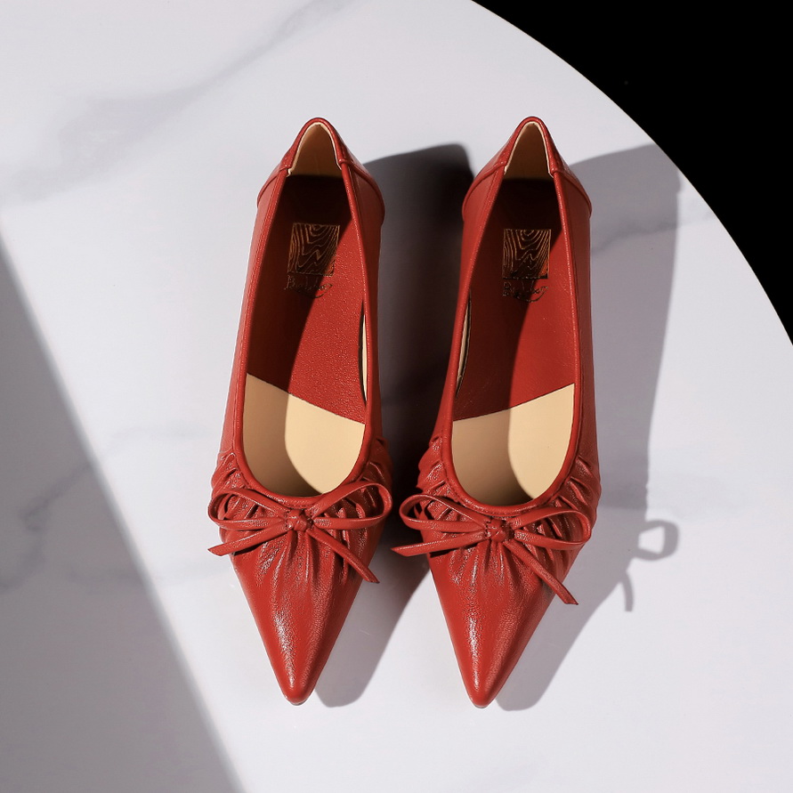 1758773621613_0PeQTg.jpg French Pointed Toe Bow Flat Shoes for Women - Slip On Low Cut Pleated Soft Sole Commuter Shoes