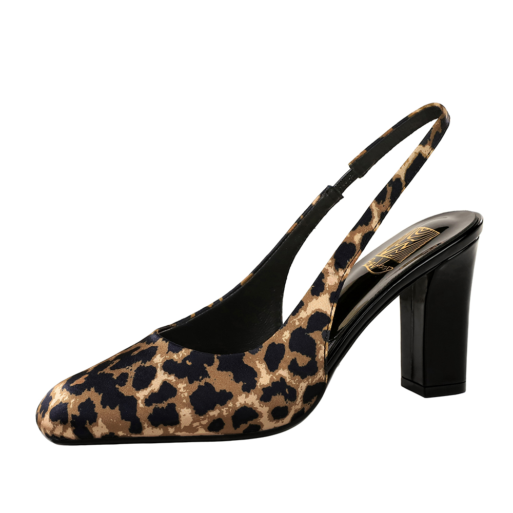 1759892326695_vlCnDT.jpg Bigwood Women's Square Toe Satin Low Heel Shoes with Open Back and Ankle Strap, Leopard Print, Party Dress Shoes