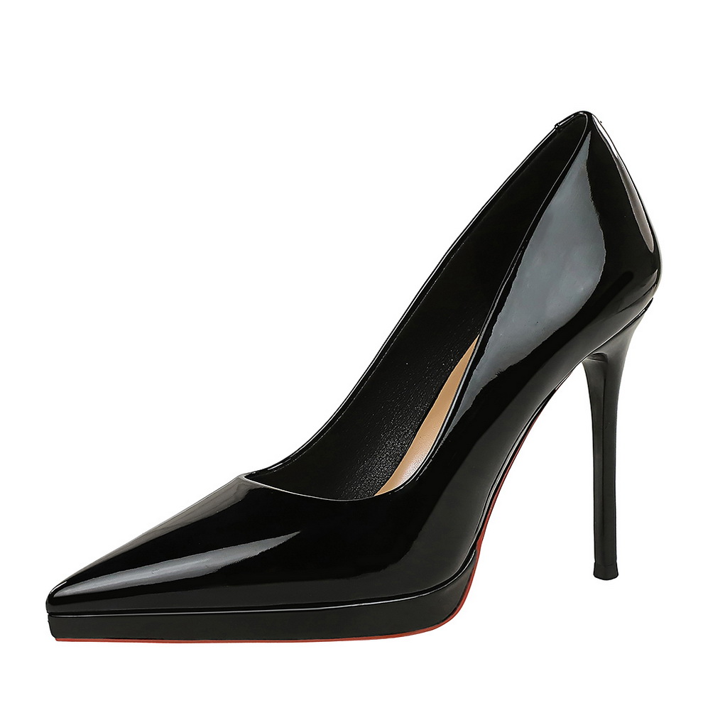 1759992139269_oAUtaY.jpg European American Style Fashion High Heel Shoes Pointed Toe Shallow Mouth Waterproof Platform Thin Heel Red Sole Slip On Advanced Sense Women's Shoes