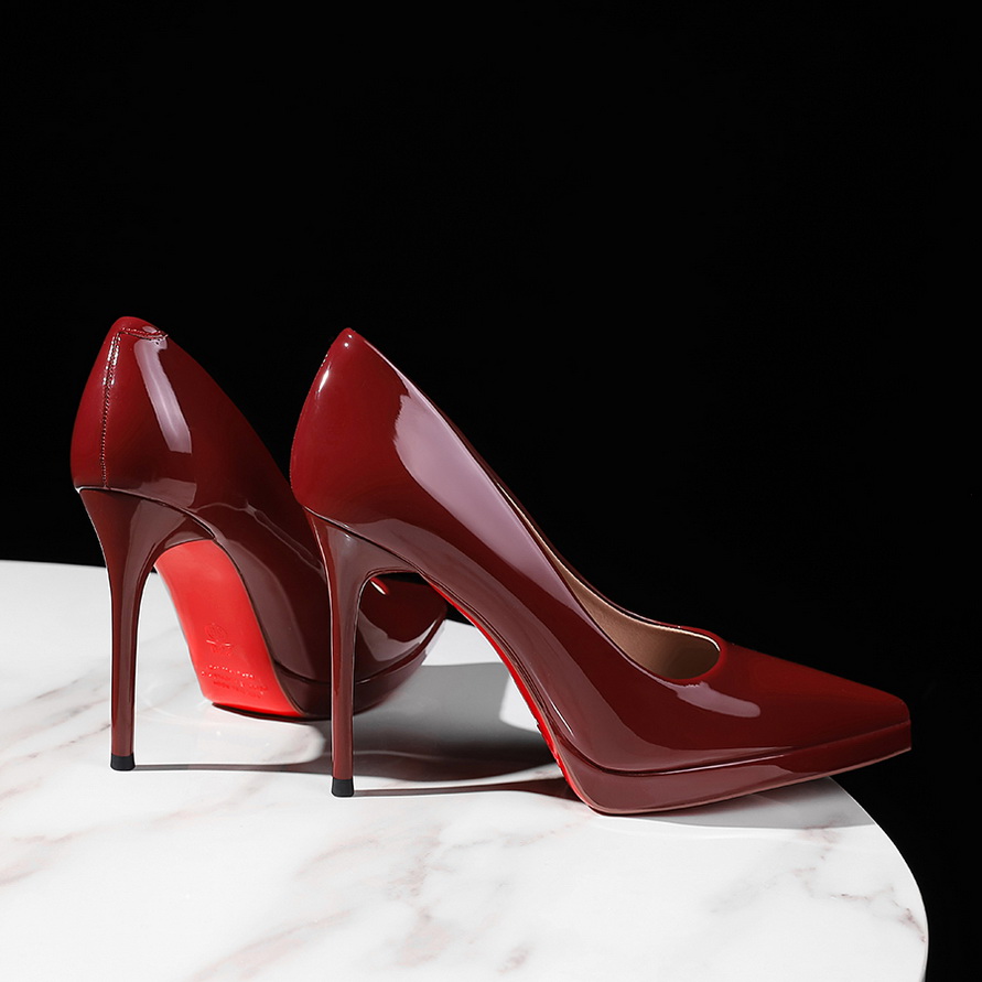 1759992139272_HGM0SK.jpg European American Style Fashion High Heel Shoes Pointed Toe Shallow Mouth Waterproof Platform Thin Heel Red Sole Slip On Advanced Sense Women's Shoes