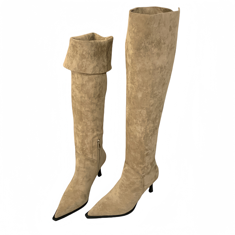 1782452775963_jGqvvL.jpg 2026 New Winter Over Knee Boots Women Two-Way Wide Calf Suede Pointed Toe Stiletto High Heel Ruched Stack Boots